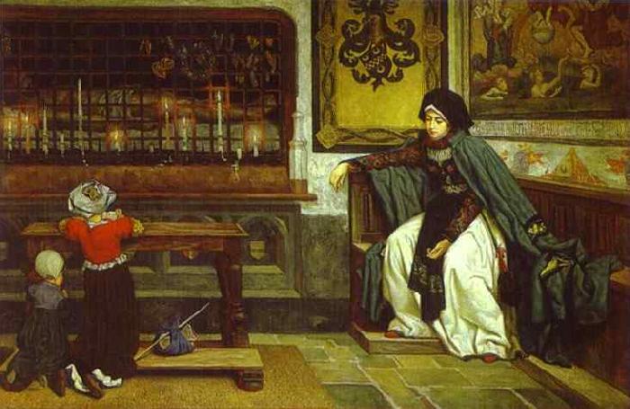 James Joseph Jacques Tissot Marguerite in Church oil painting image